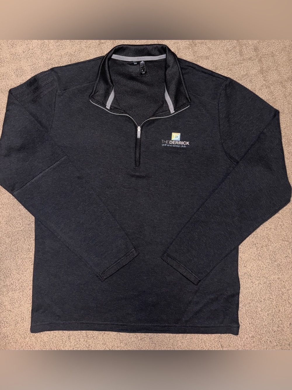 Rare Posh Country Club Adidas “The Derrick Golf & Winter Club” Black Pull-Over